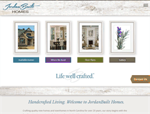 Tablet Screenshot of jordanbuilthomes.com